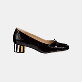 Scarpin Clássico Python Preto