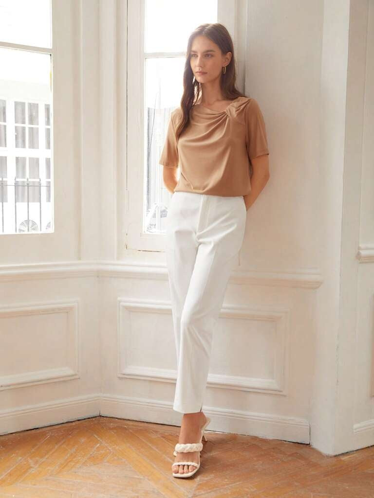 Calça Feminina Social Branca Varese