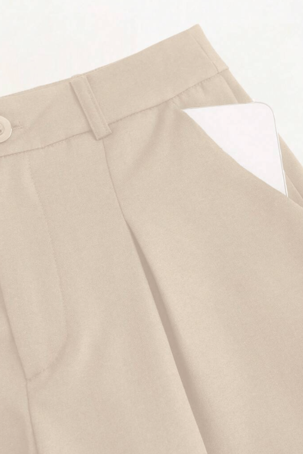 Conjunto Viviane Calça Pantalona e Colete Cáqui
