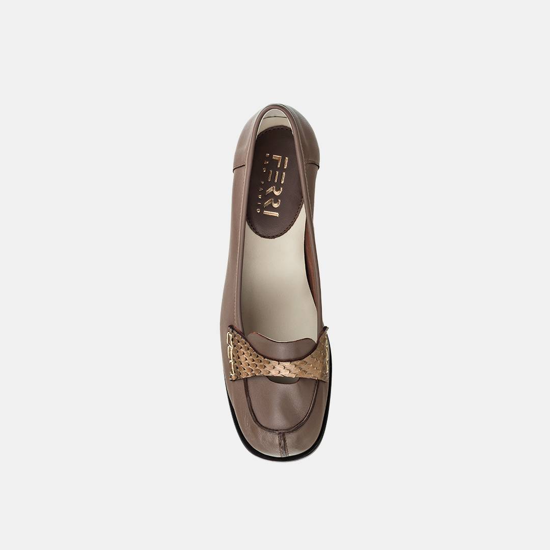 Mocassim Gravata Concreto