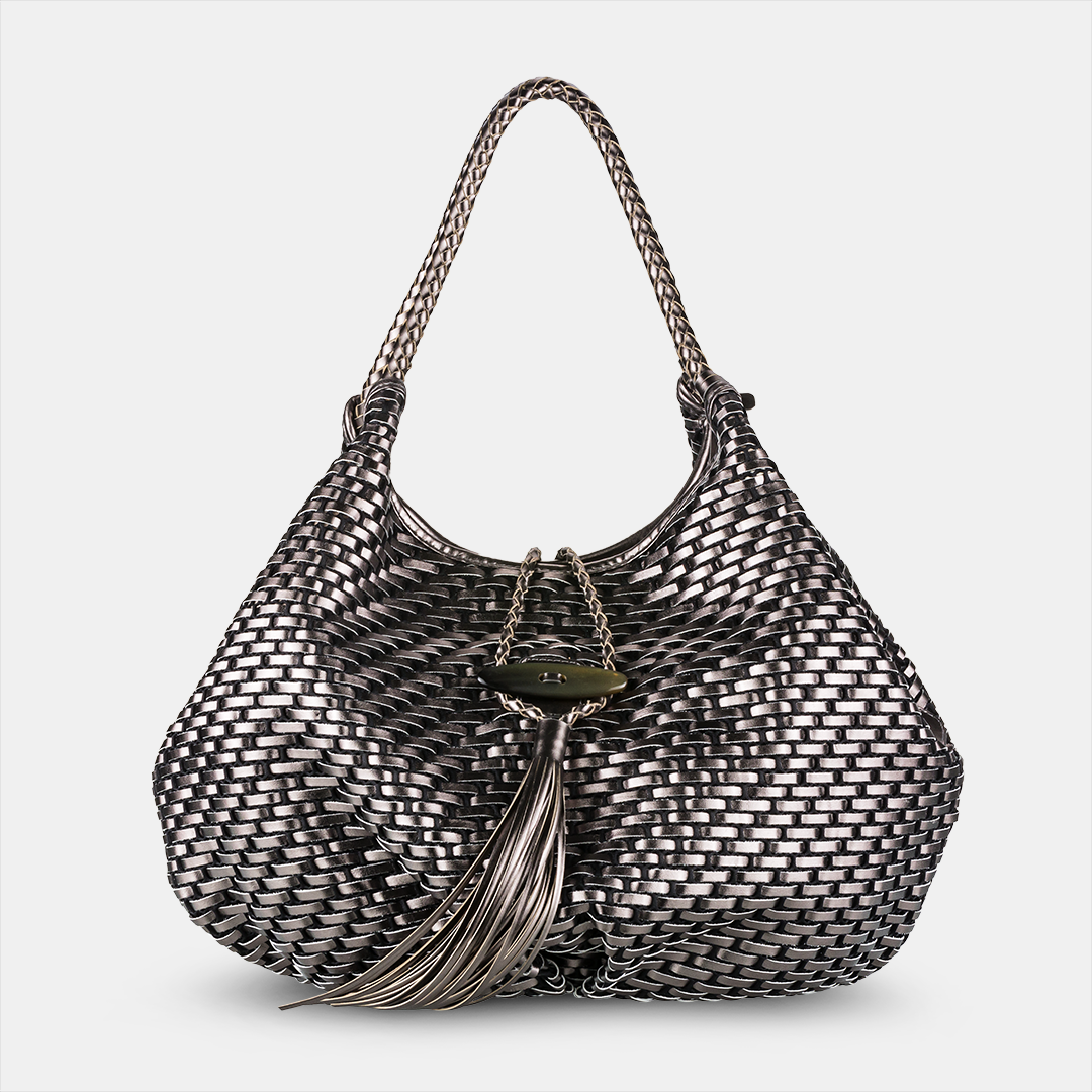 Bolsa Mônica Tressê Metalizado