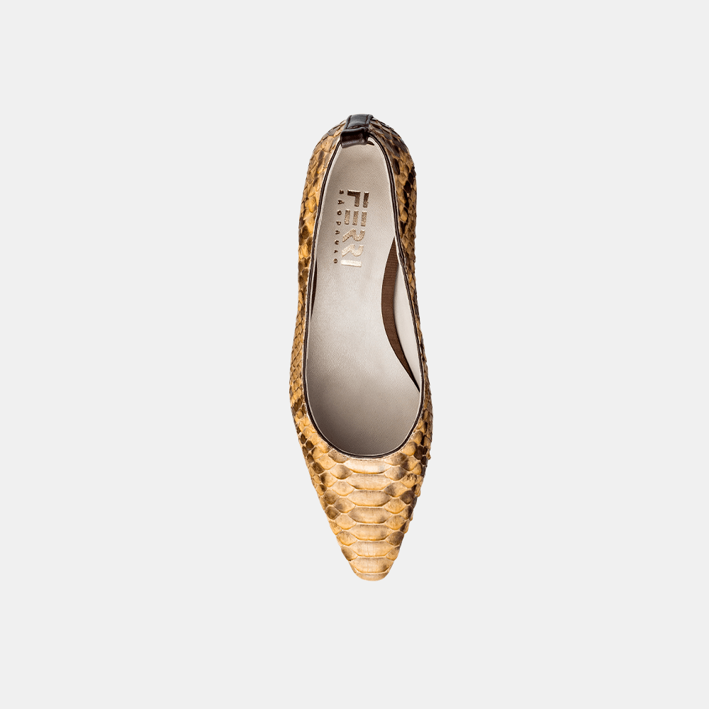 Scarpin Bico Fino Python