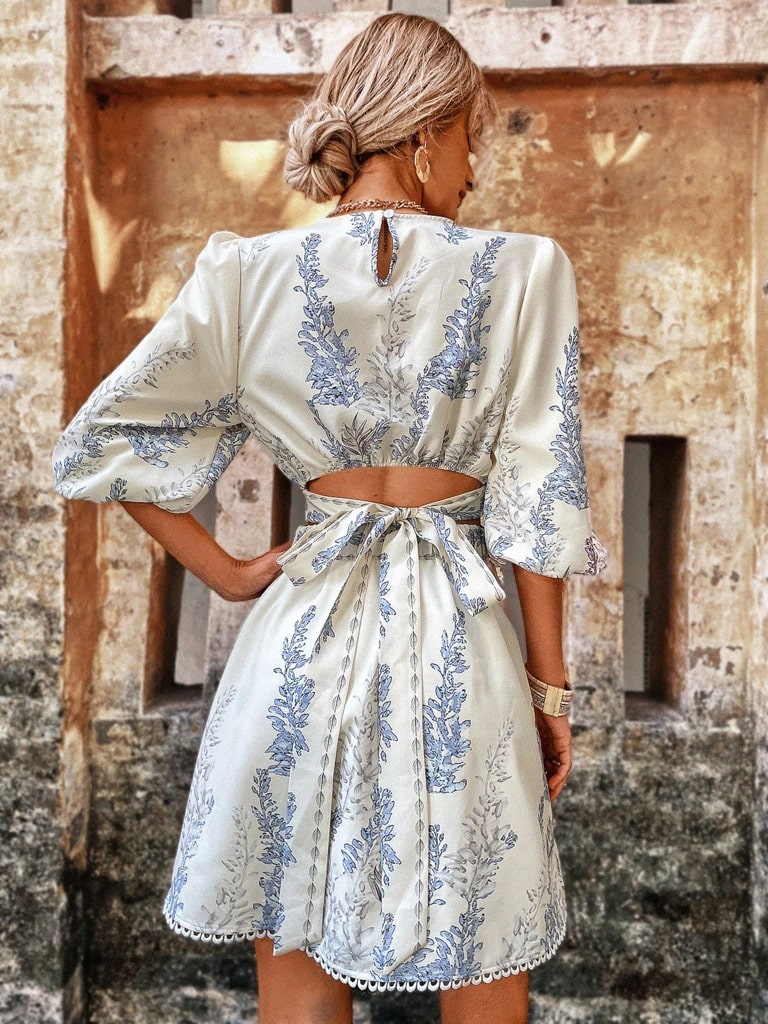 Vestido Curto Estampado Parma