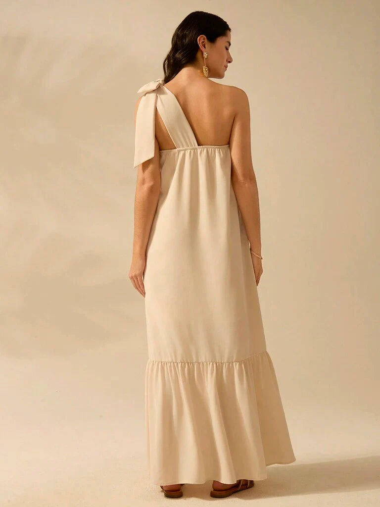 Vestido Longo Bege Dublin