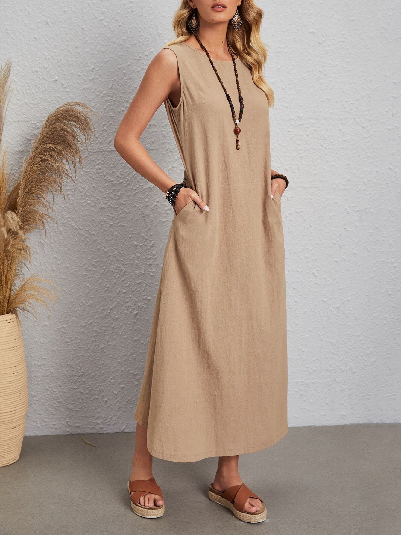 Vestido Longo Bege Emilly