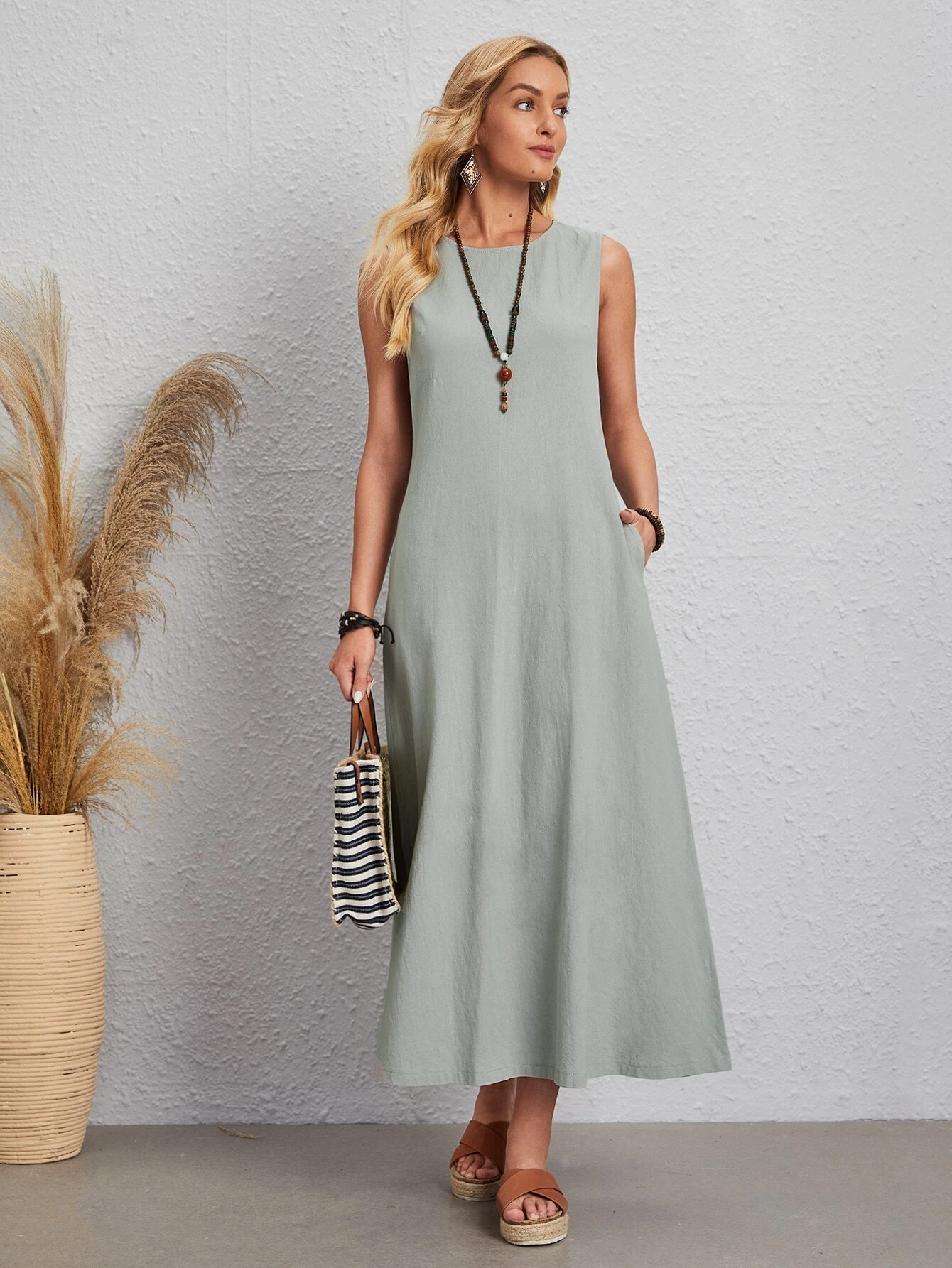 Vestido Longo Cinza Emilly