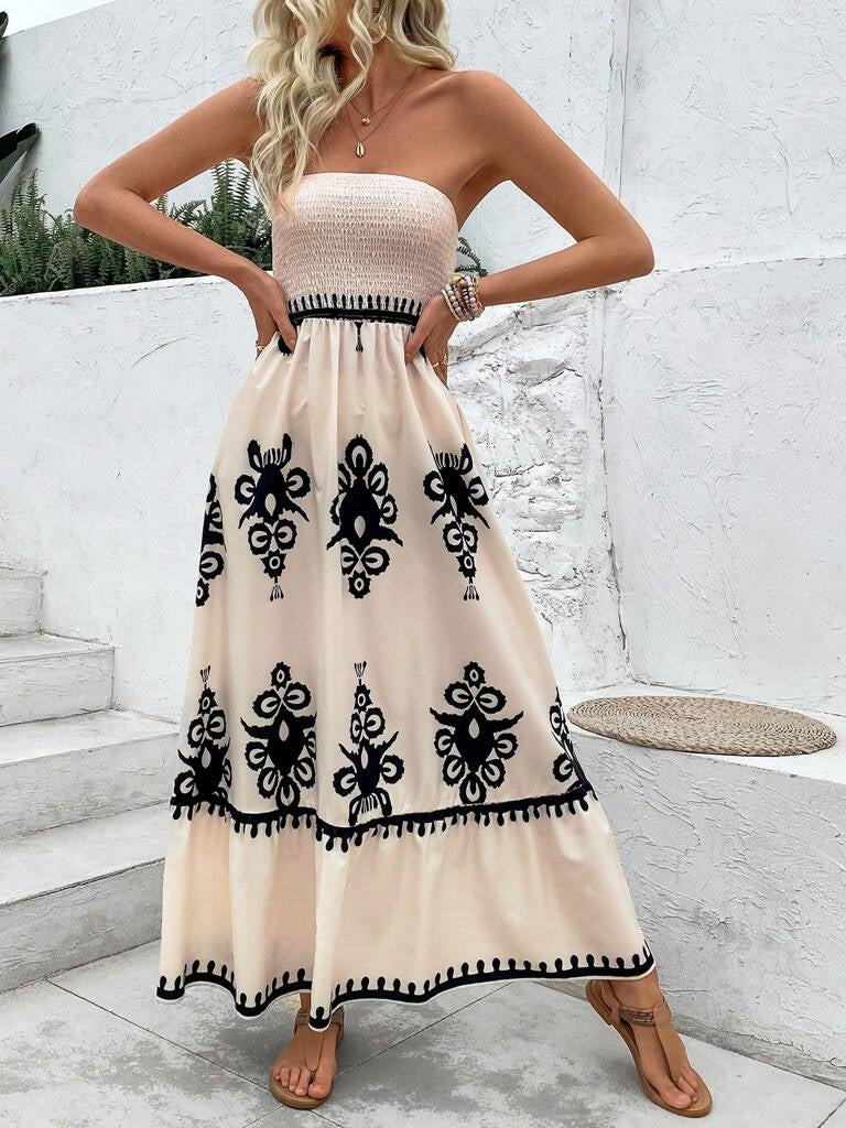 Vestido Longo Damasco Smyrna