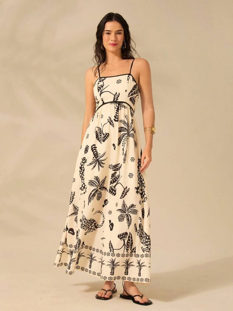 Vestido Longo Estampado Sevilha