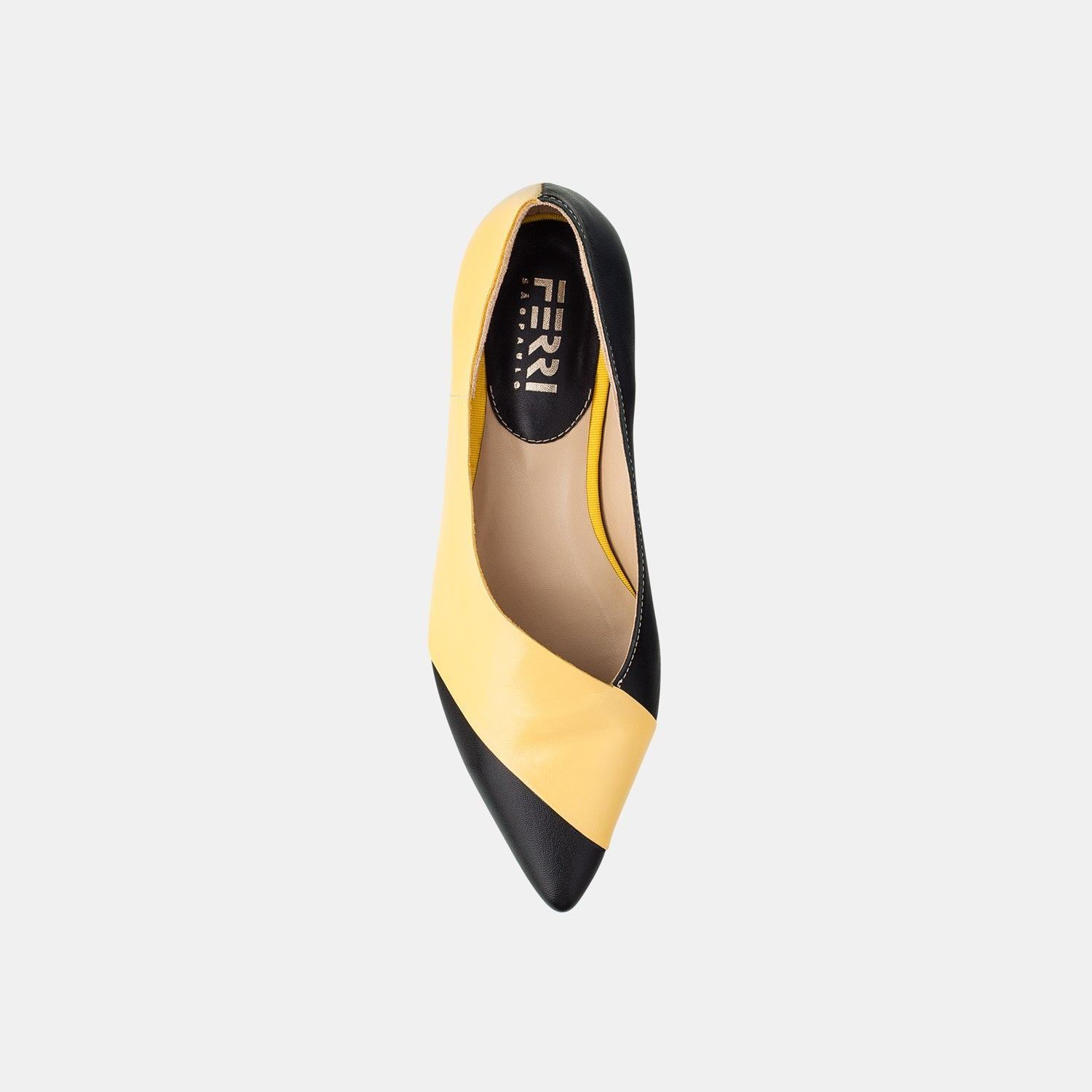 Sapatilha Bicolor Amarelo e Preto
