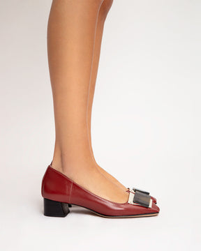 Scarpin Marchetaria Cereja