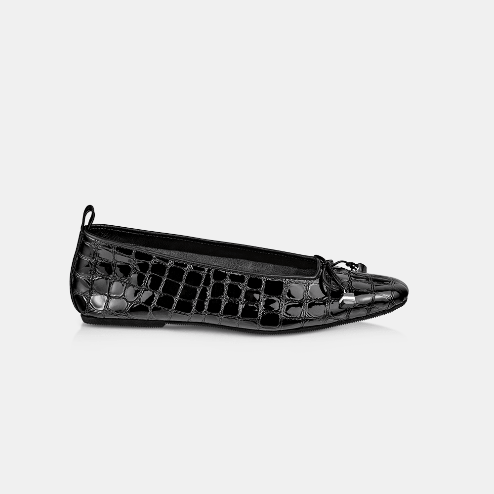 Sapatilha Roma Croco Preto