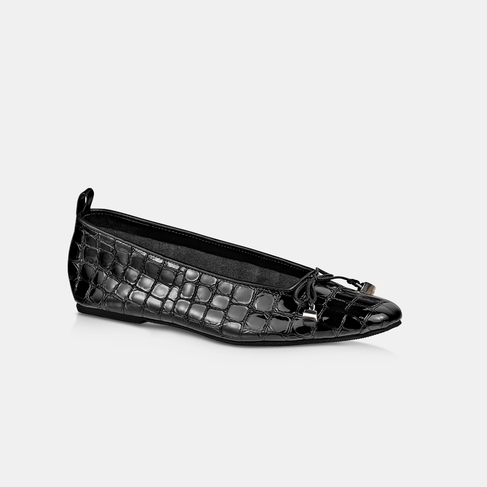 Sapatilha Roma Croco Preto