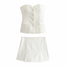 Conjunto Feminino Alfaiataria Branco Isa