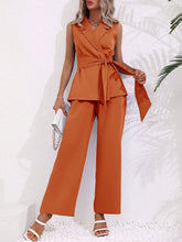 Conjunto Feminino Alfaiataria Laranja Queimado