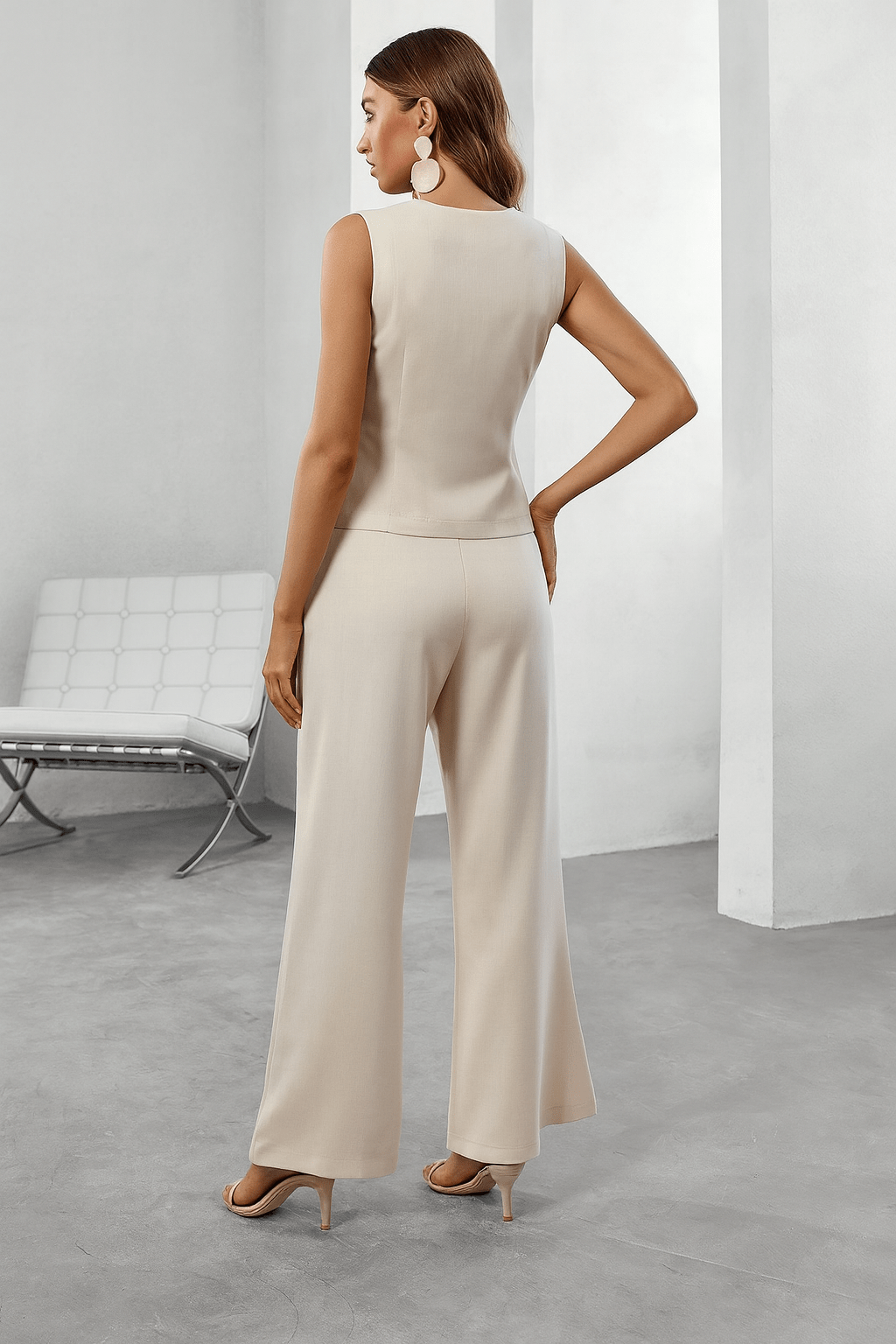 Conjunto Feminino Bege Madri