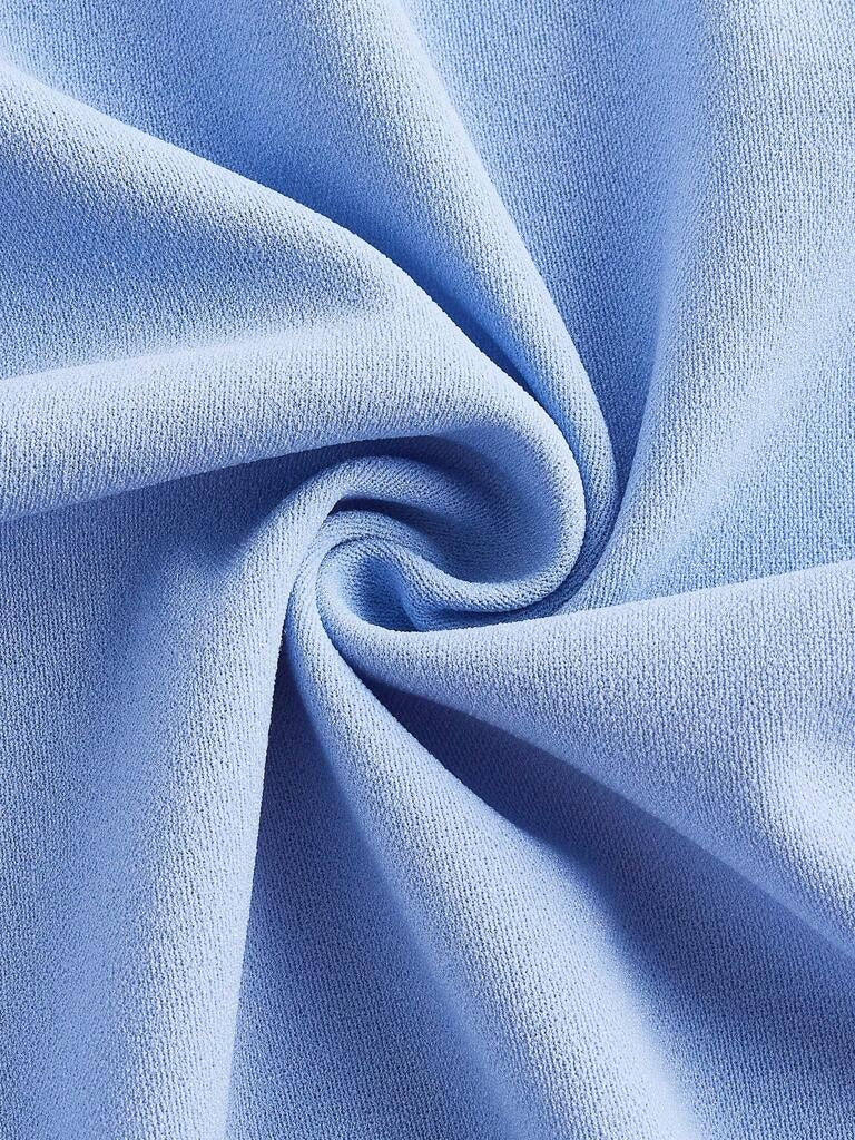 Conjunto Feminino Calça e Jaqueta Curta Azul Malvinas