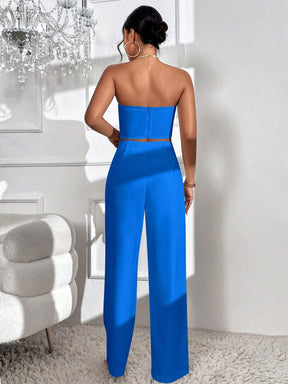 Conjunto Feminino Elegância Privé Azul