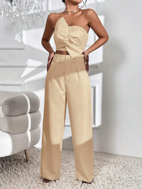 Conjunto Feminino Elegância Privé Bege