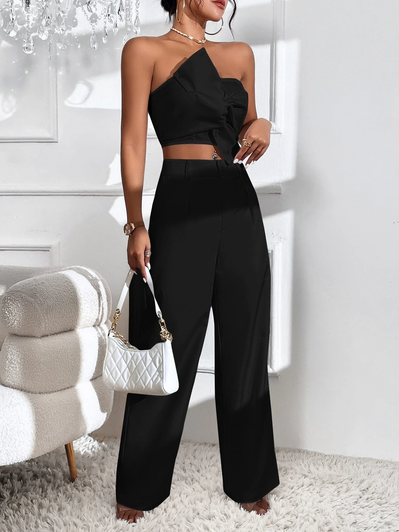 Conjunto Feminino Elegância Privé Preto