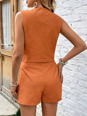 Conjunto Feminino Short e Colete