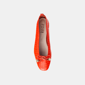 Sapatilha Roma Croco Orange