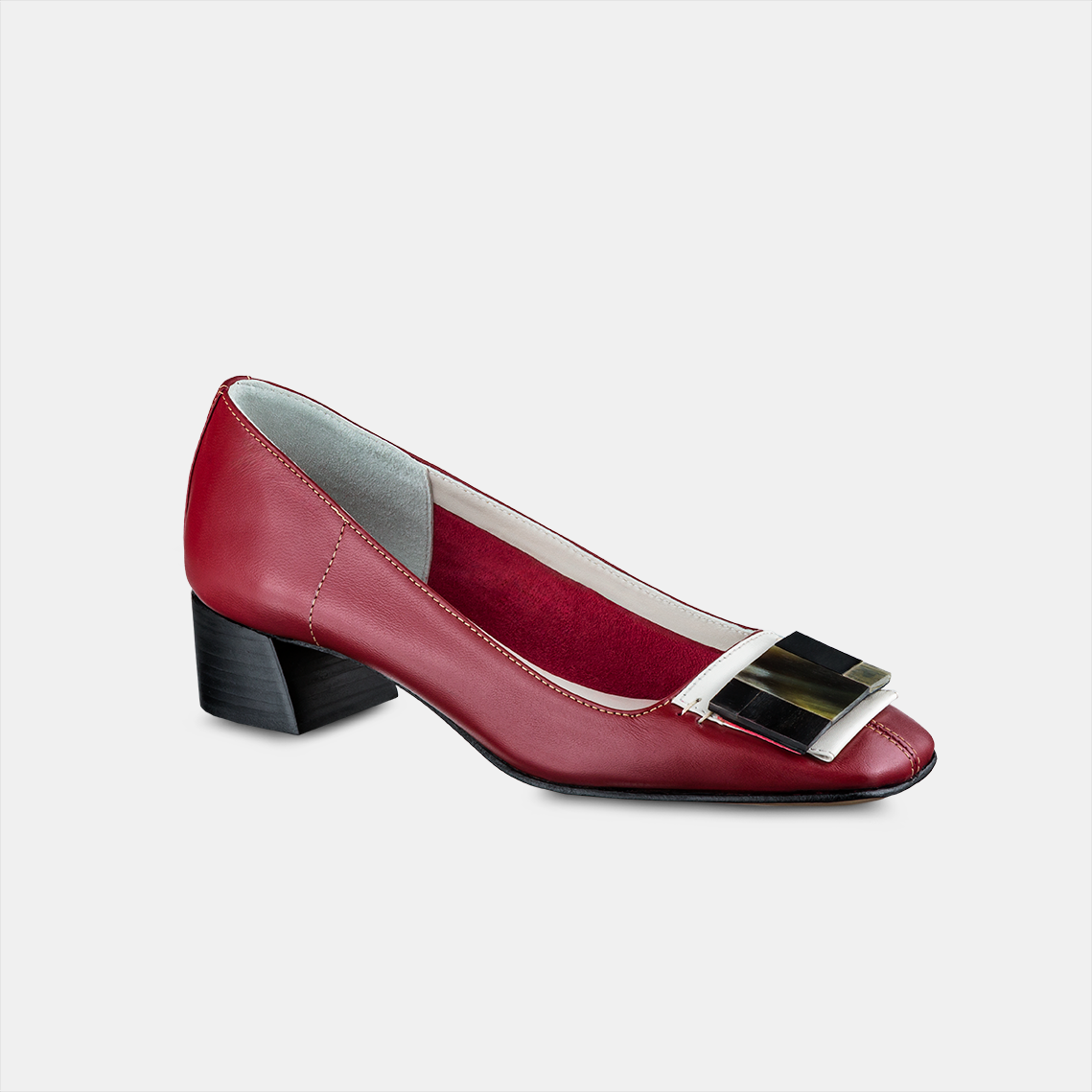 Scarpin Marchetaria Cereja