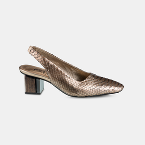 Sling Back Python Metalizado