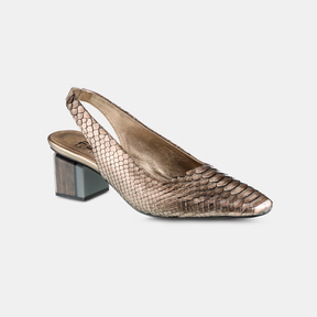 Sling Back Python Metalizado