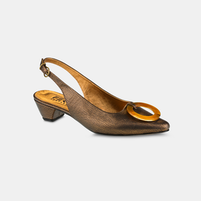Scarpin Argola Ouro Velho