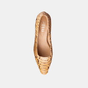 Scarpin Python Champagne