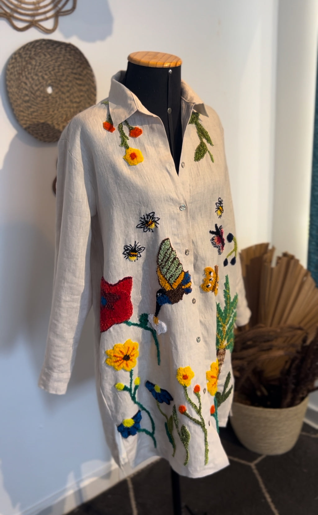 Vestido Bordado Nature