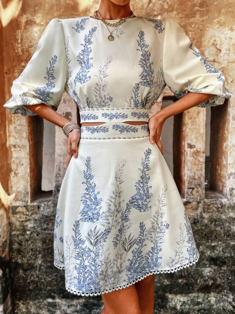 Vestido Curto Estampado Parma