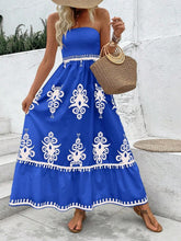 Vestido Longo Azul Smyrna