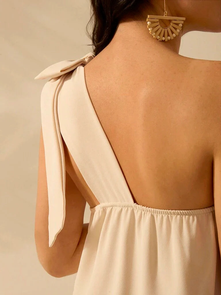 Vestido Longo Bege Dublin