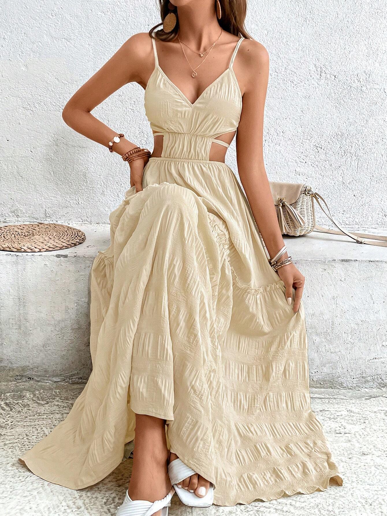 Vestido Longo Bege Lisboa