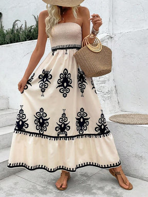 Vestido Longo Damasco Smyrna