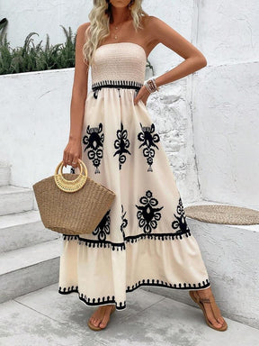 Vestido Longo Damasco Smyrna