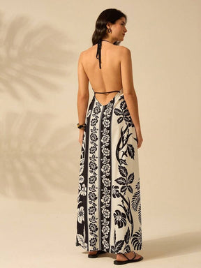 Vestido Longo Estampa Boêmia Lille