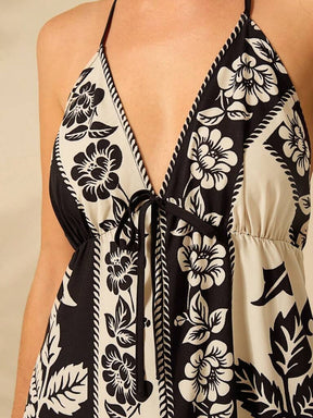 Vestido Longo Estampa Boêmia Lille