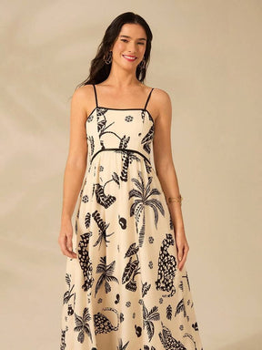 Vestido Longo Estampado Sevilha