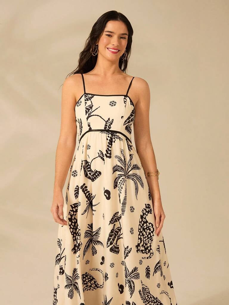 Vestido Longo Estampado Sevilha