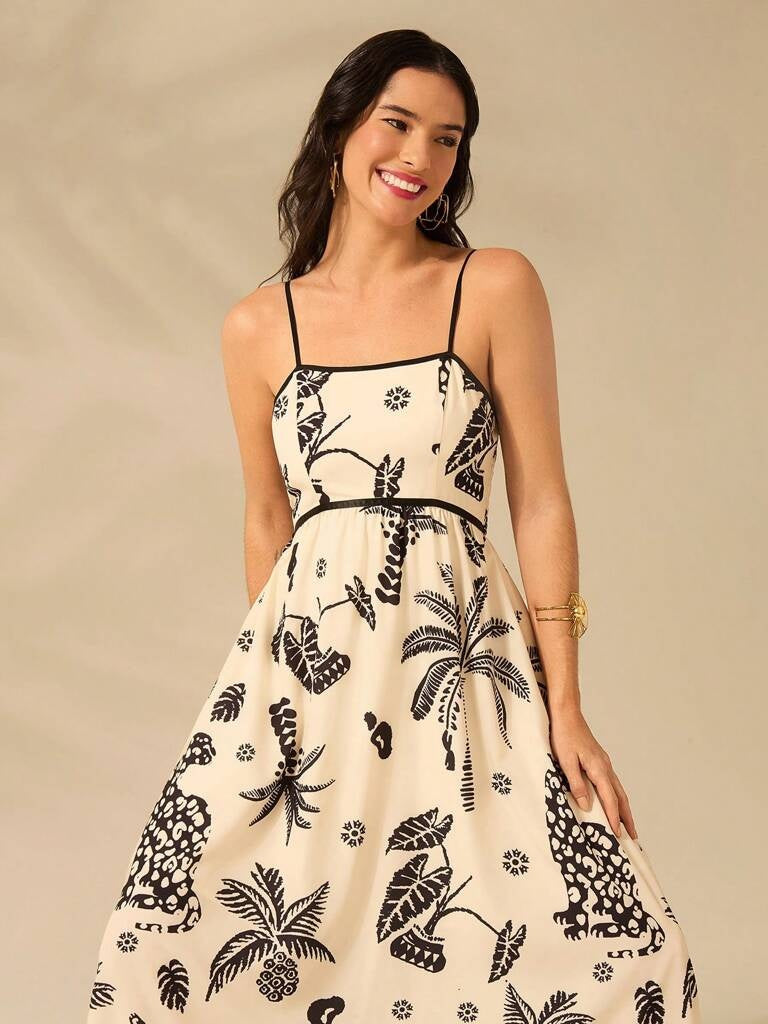 Vestido Longo Estampado Sevilha