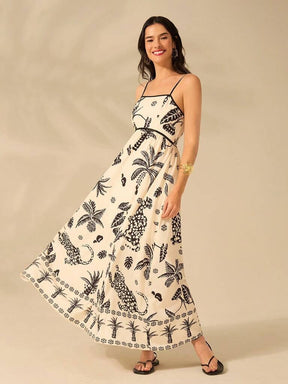 Vestido Longo Estampado Sevilha