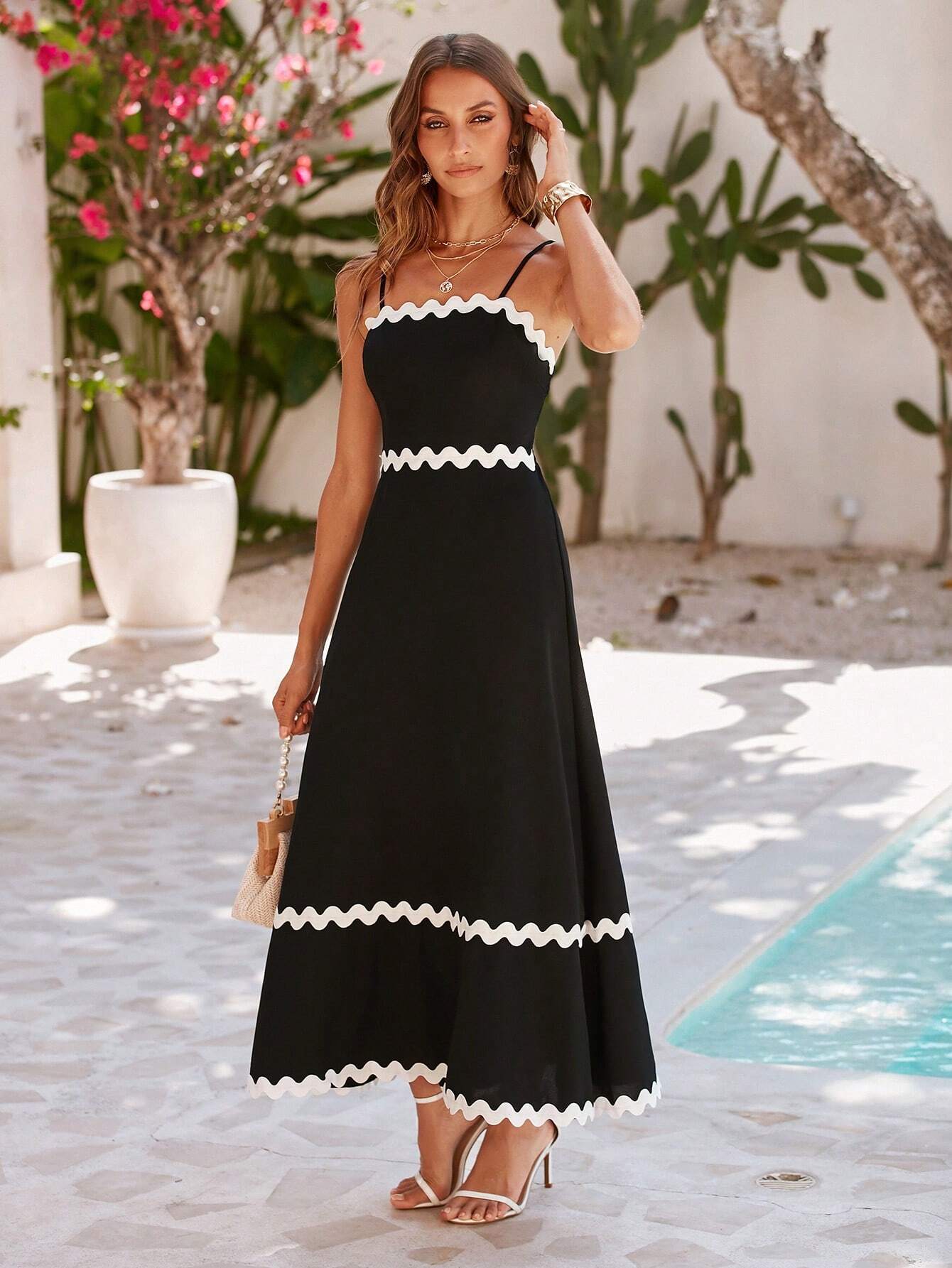 Vestido Longo Preto Estella