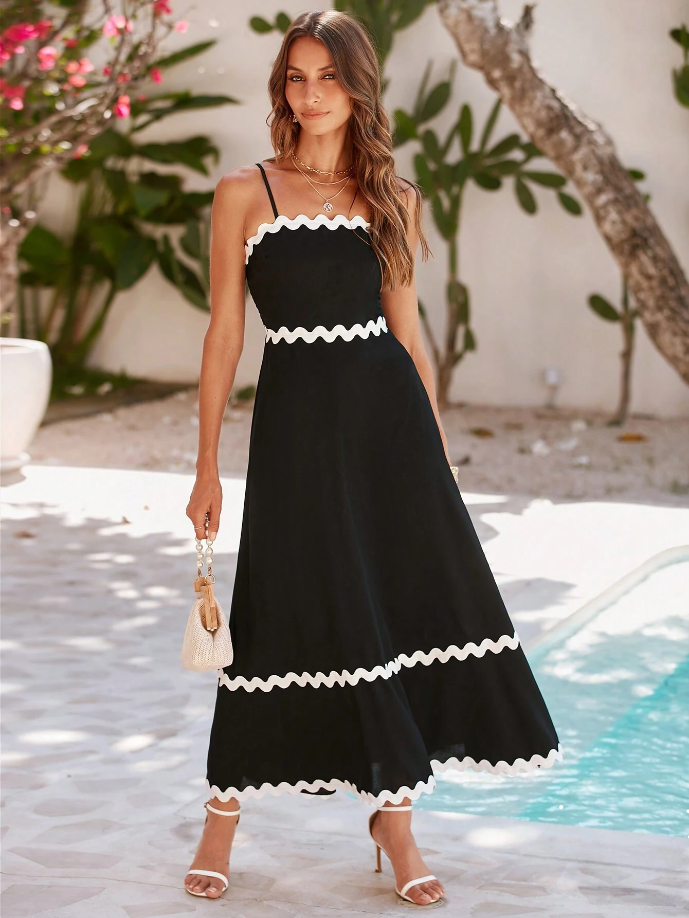 Vestido Longo Preto Estella