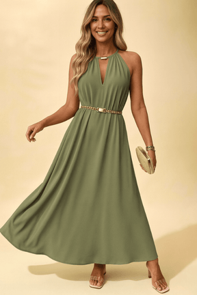 Vestido Longo Verde Milão