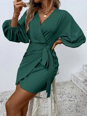 Vestido Verde Sobrepeliz Nó Mirella