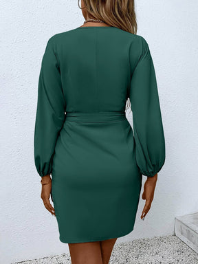 Vestido Verde Sobrepeliz Nó Mirella