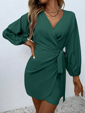 Vestido Verde Sobrepeliz Nó Mirella