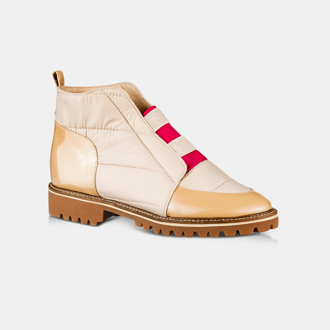 Bota Nylon Bege Tratorada
